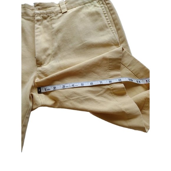 J Crew Shorts Mens 33 Denim Yellow Pockets Golf Vacation - Picture 8 of 12